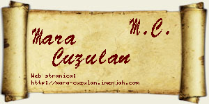 Mara Ćuzulan vizit kartica